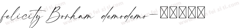felicity Bonham demodemo字体转换